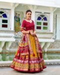 Women Floral Print Flared Lehenga Choli Set