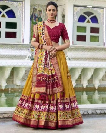 Women Printed Flared Lehenga Choli Set