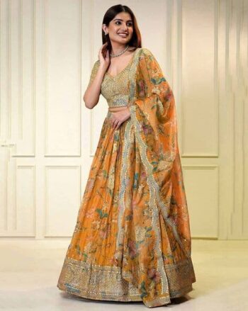 Women Embellished and Embroidery Lehenga Choli Set with Dupatta