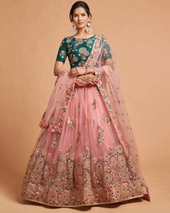 Women Embroidery Lehenga Choli Set with Dupatta