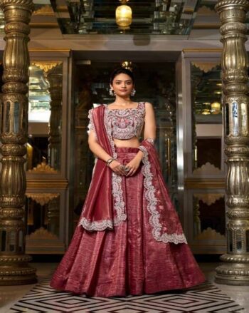 Women Lehenga Choli Set With Dupatta