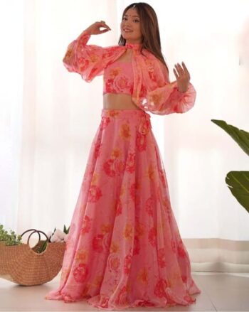 Women Embellished A-Line Lehenga Choli Set