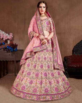 Women Embroidery Lehenga Choli Set with Dupatta