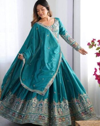 Women Embroidery Lehenga Choli Set with Dupatta