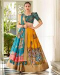 Women Embroidered Flared Lehenga Choli Set