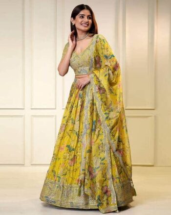 Women Lehenga Choli Set with Dupatta