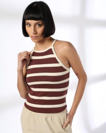 Women Striped Fitted Camisole