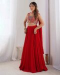 Women Embroidered Lehenga Choli Set