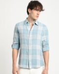 Men Checked Slim Fit Shirt