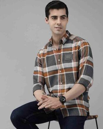 Men Checked Regular Fit Shirt