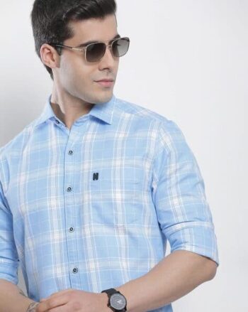 Checked Shirt with Patch Pocket