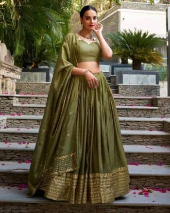 Women Lehenga Choli Set with Dupatta