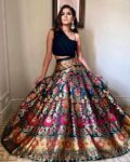vanshaft_collection_black_women_floral_woven_flared_lehenga_choli_set.jpg