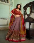 vanshaft_collection_olive_green_women_paisley_print_flared_lehenga_choli_set.jpg
