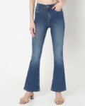 Women Flared Jeans with 5 Pocket Styling