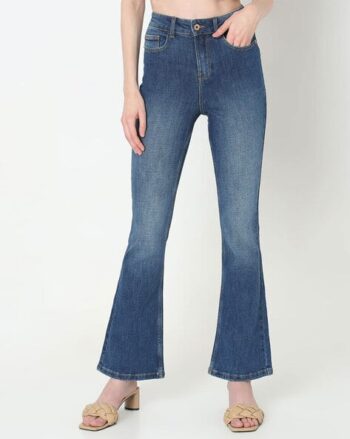 Women Flared Jeans with 5 Pocket Styling