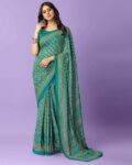 Women Printed Georgette Saree