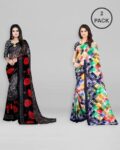 Women Pack of 2 Textured Saree