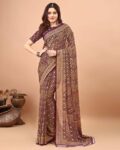 Women Printed Georgette Saree