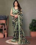 Women Floral Print Saree