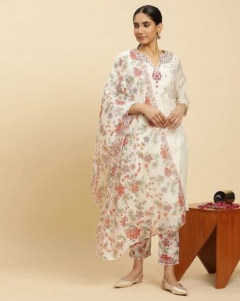 Women Embroidery Straight Kurta Set