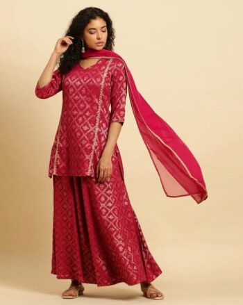 Women Stripes A-line Kurta Set