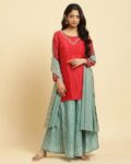 Women Emebllished Printed Anarkali Kurta Set