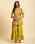 Women Floral Print Straight Kurta with Palazzos & Dupatta