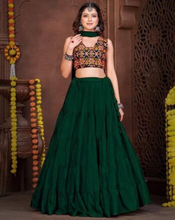 Embroidered Lehenga Choli Set with Dupatta