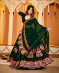 Women Embroidered Lehenga Choli Set with Dupatta