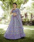 Women Embroidered Flared Lehenga Choli Set