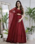 Women Embellished Lehenga Choli Set with Dupatta