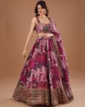 Women Embroidery Lehenga Choli Set with Dupatta