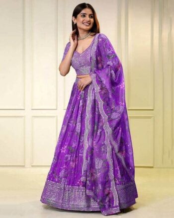 Women Embellished & Embroidered Lehenga Choli Set with Dupatta