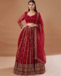 Women Embellished Embroidery Lehenga Choli Set with Dupatta