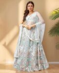 Women Embroidered Lehenga Choli Set with Dupatta