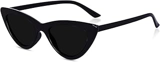 Retro Vintage Fashion Narrow Cat Eye Rectanglular Clout Goggles Plastic Frame Sunglasses for Women Men