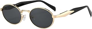 Retro Oval Sunglasses Womens UV400 Protection Trendy Sun Glasses Sunnies Shades