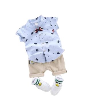 Vikita Enterprise Kids Boy's Printed Cotton Blend,Hosiery Short Sleeve Regular Wear Shirt & Shorts Set