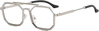Hexagonal Polygon Metal Frame Stylish Sunglass Unisex