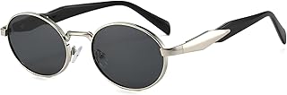 Steampunk Sunglasses Hippie Glasses Retro Round Metal Frame Women Men