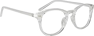 Round Computer Bluelight Blocking Glasses Spectacle Frames For Men's & Women's