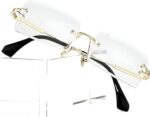 Vintage Rimless Sunglasses Rectangle Frameless Glasses Women Men