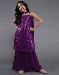 Cutiepie Classy Girls Kurta, Palazzo & Dupatta Suit Set