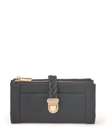 Bi-Fold Wallet with Zip & Push-Up Lock