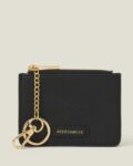 Women Faux Leather Key Chain Purse