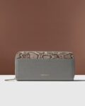Women Contrast Snake Print Wallet