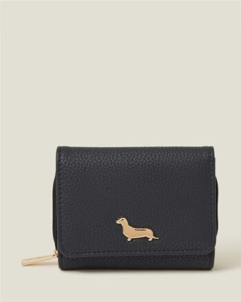 Women Croc-Embossed Tri-Fold Wallet