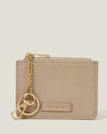 Women's Faux Leather Key Chain Purse