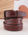 Men Wide Belt with Tang Buckle Closure